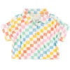 Drew Boxy Button Down Top - Starburst