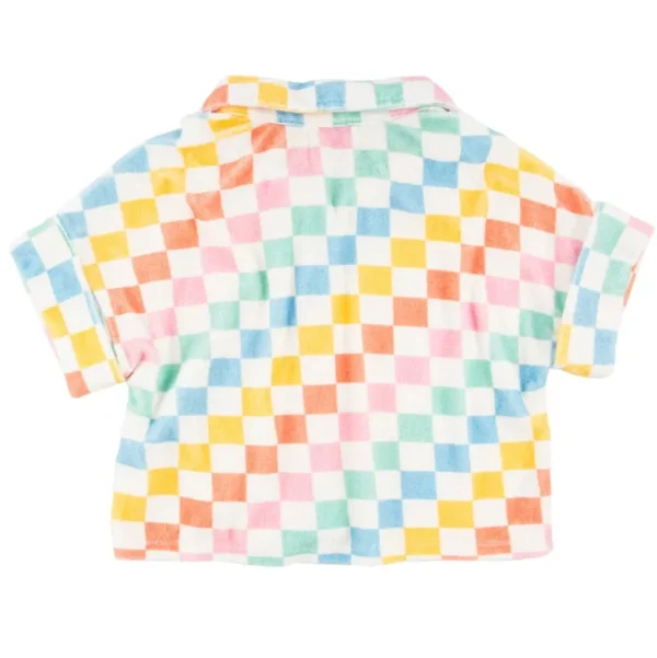 Drew Boxy Button Down Top - Starburst