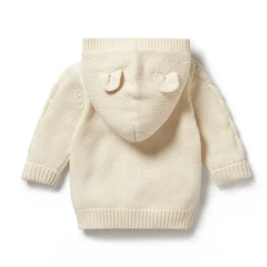 Ecru Knitted Cable Jacket