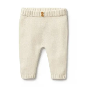 Ecru Knitted Legging