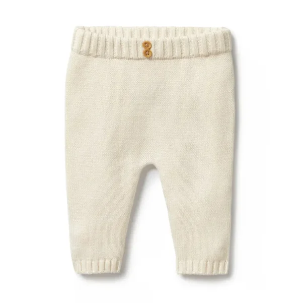 Ecru Knitted Legging