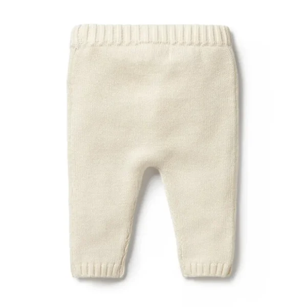 Ecru Knitted Legging