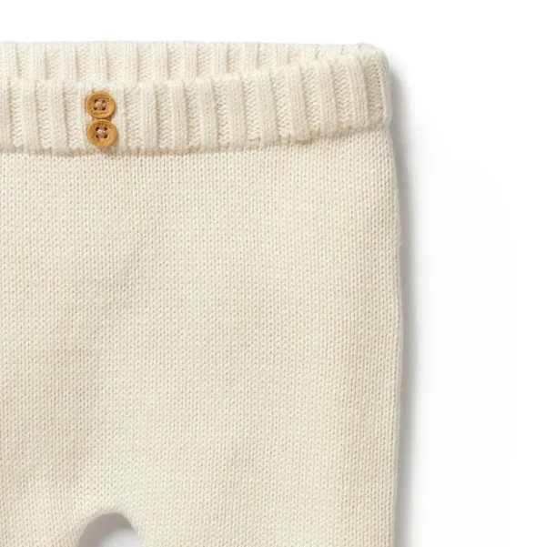 Ecru Knitted Legging