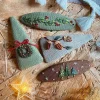 Embroidered Holiday Hair Barrettes - Several Styles