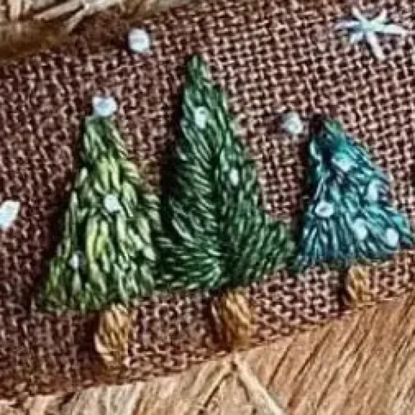 Embroidered Holiday Hair Barrettes - Several Styles