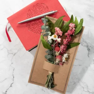 Eucalyptus & Pink Larkspur Mini Bouquet