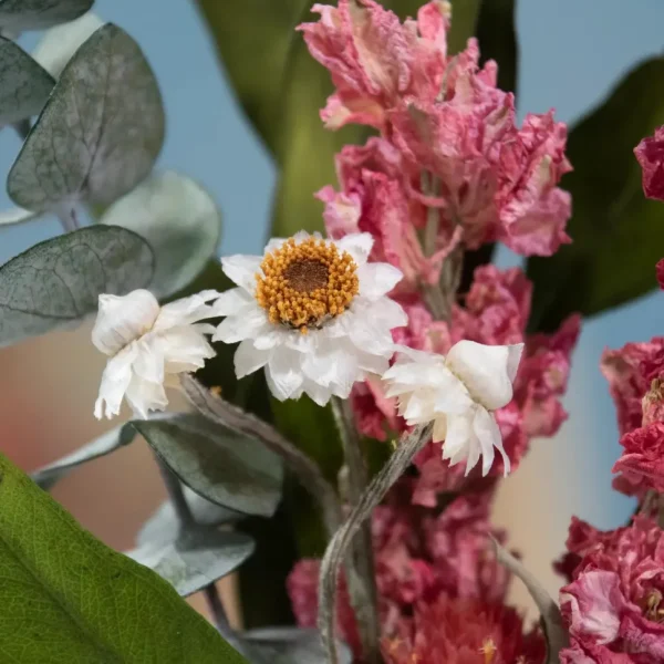 Eucalyptus & Pink Larkspur Mini Bouquet