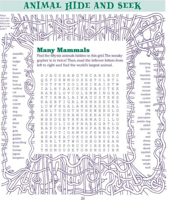 Everything Kids' Puzzle Book