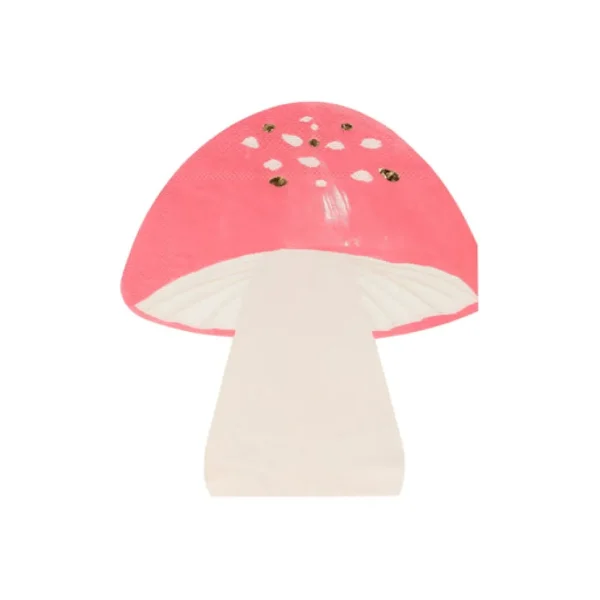 Fairy Mushroom Napkins (x 16)