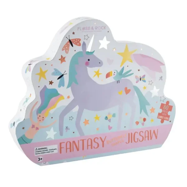 Fantasy 80pc " Butterfly" Shaped Jigsaw with Shaped Box