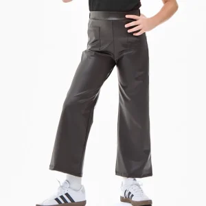 Faux Leather Wide Legs Pants