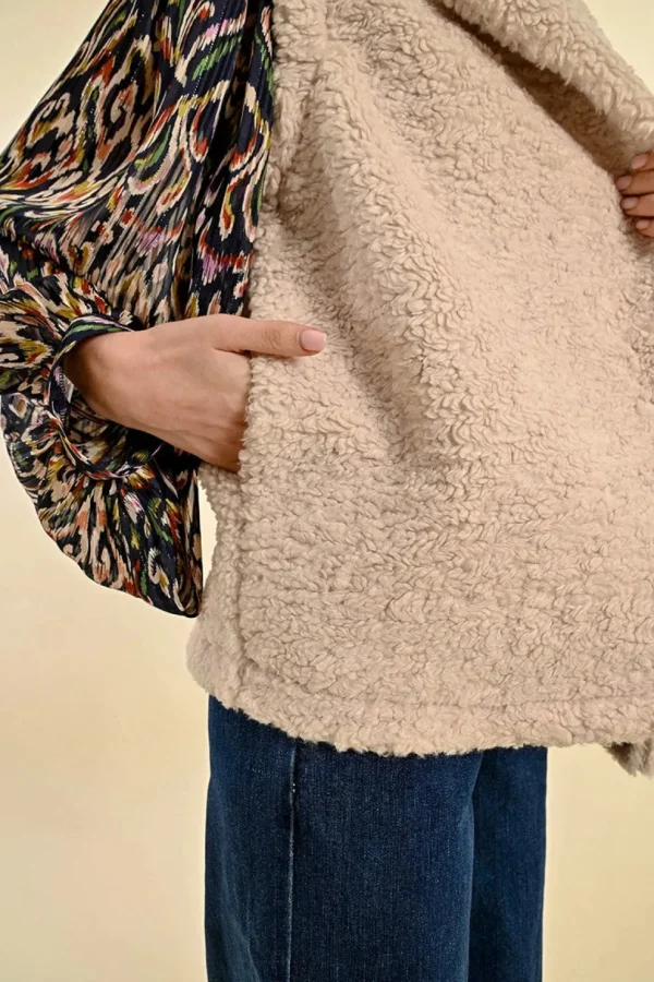 Faux Sheepskin Vest