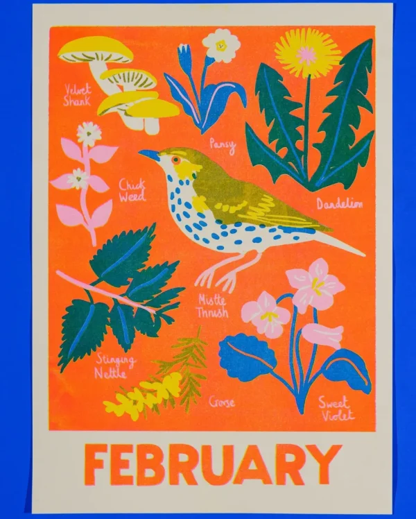 February Forage Print