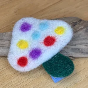Felt Mushroom Hair Clip (several colors)