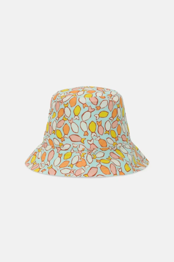 Fish Print Reversible Bucket Hat