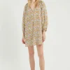 Fish Print Short Tunic Dress