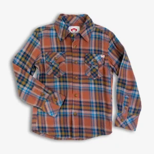 Flannel Shirt - Clay/Jewel Plaid