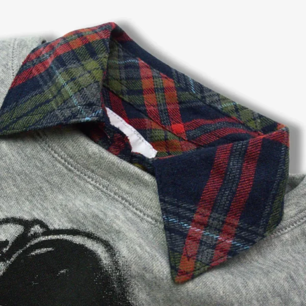 Flannel Shirt - Navy/Cranberry Plaid
