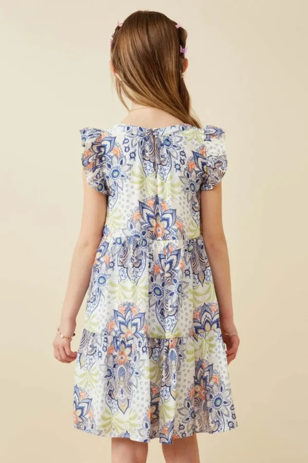 Floral Mandala Print Dress