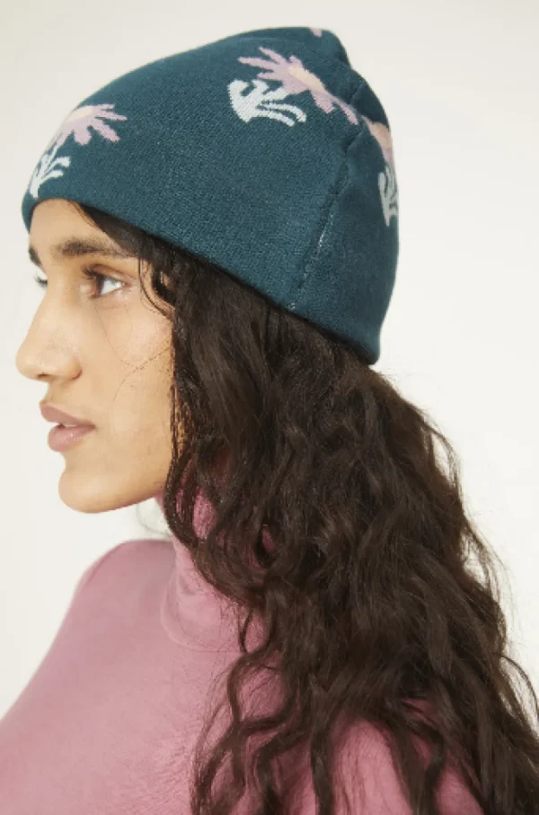 Floral Print Beanie