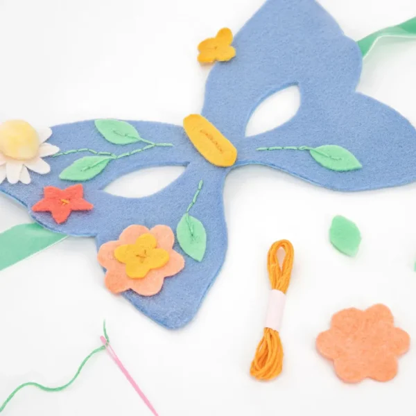 Flower Embroidery Mask Kit