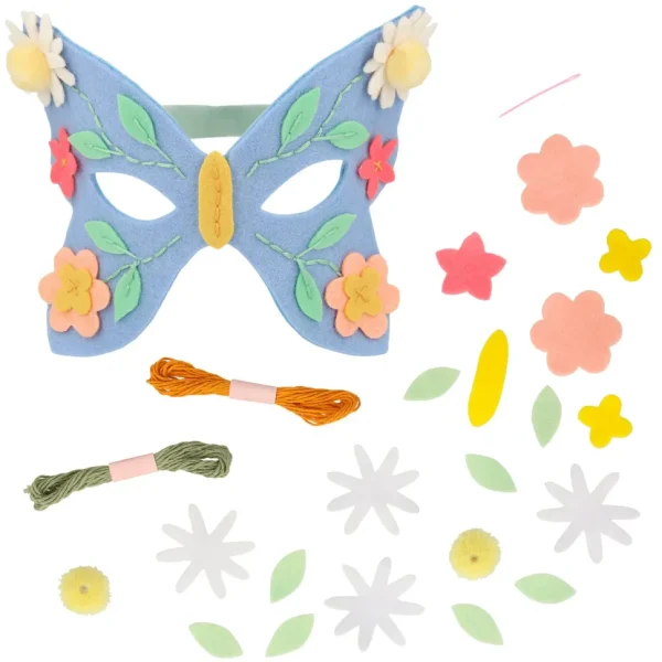 Flower Embroidery Mask Kit