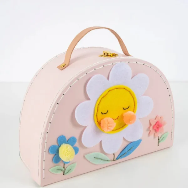 Flower Embroidery Suitcase Kit
