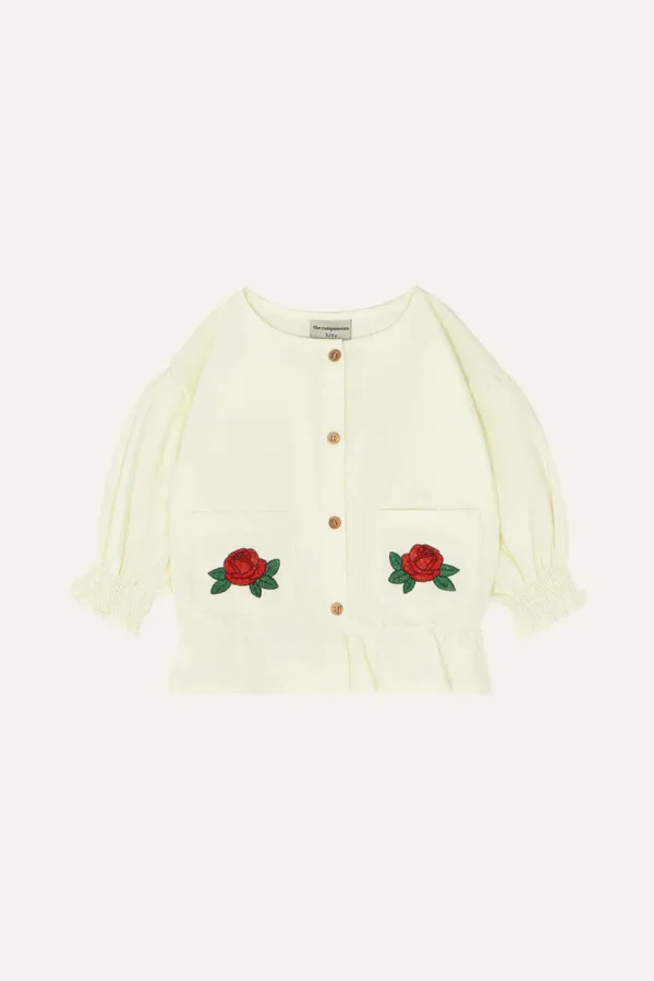 Flower Embroidery Top