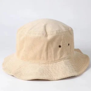 Foldable Vintage Corduroy Bucket Hat - Sand