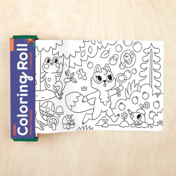 Forest Friends Mini Coloring Roll