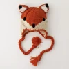 Fox Earflap Beanie Hat