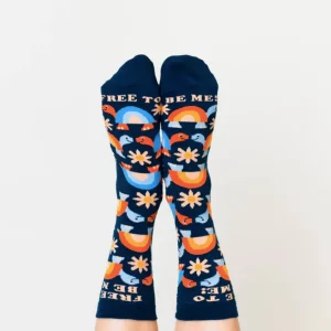 Free To Be Me Crew Socks - Women's