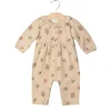 Frill Collar Romper- Fall Mushrooms