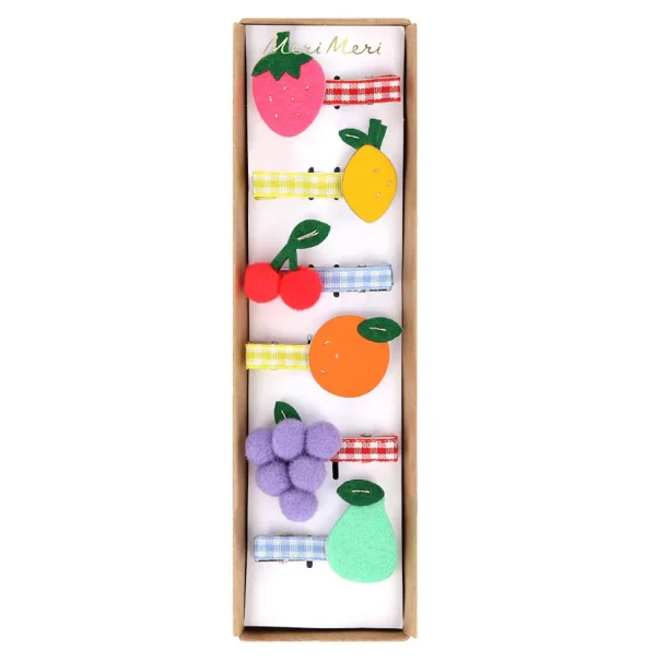 Fruit Hair Clips (x6)