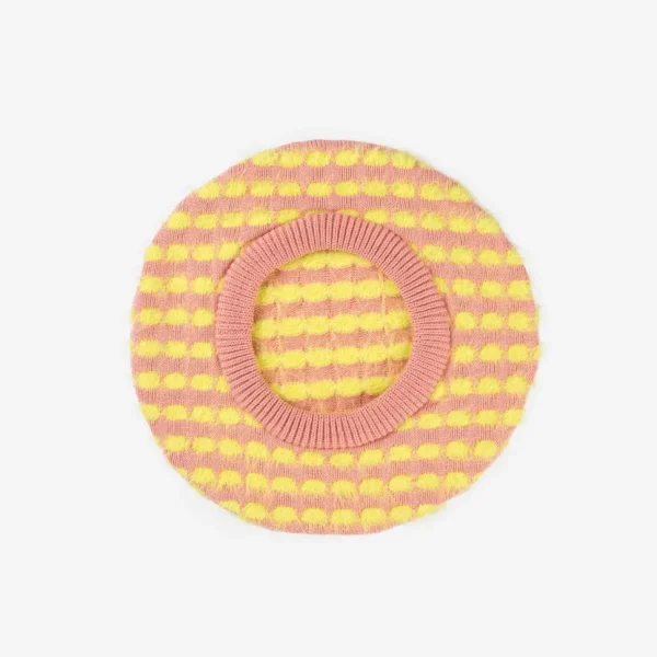 Fur Bubble Dot Beret