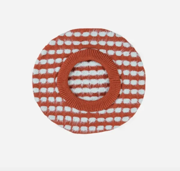 Fur Bubble Dot Beret