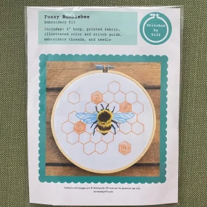 Fuzzy BumbleBee Craft Diy Embroidery Kit