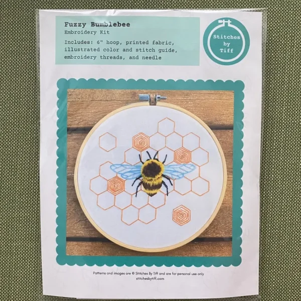 Fuzzy BumbleBee Craft Diy Embroidery Kit