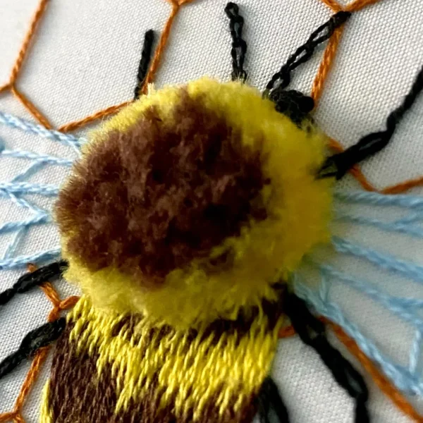 Fuzzy BumbleBee Craft Diy Embroidery Kit