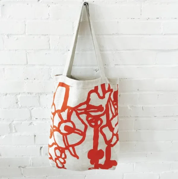 George Tomato Linen Carry All Bag