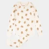 Gingerbread Print on Silver Peony PJ Set