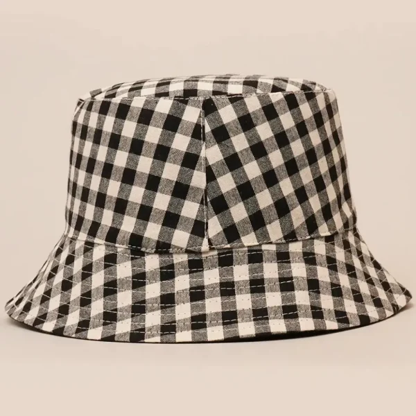 Gingham Reversible Bucket Hat - Several Colors