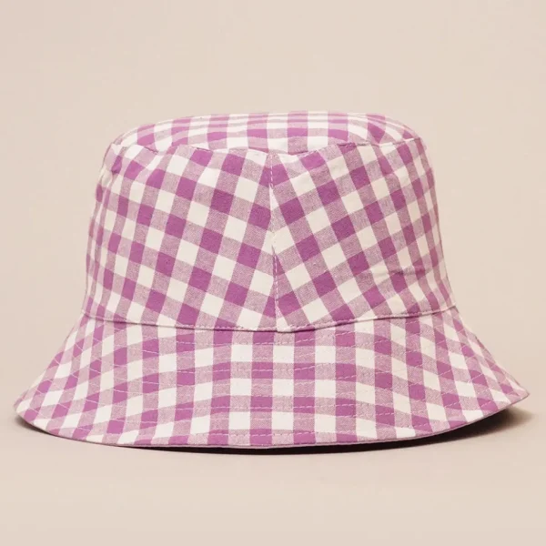 Gingham Reversible Bucket Hat - Several Colors