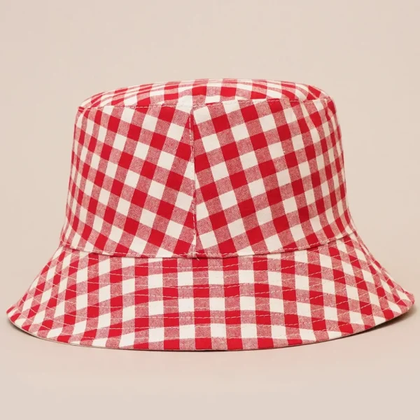 Gingham Reversible Bucket Hat - Several Colors