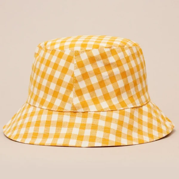 Gingham Reversible Bucket Hat - Several Colors