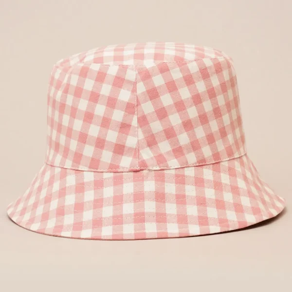 Gingham Reversible Bucket Hat - Several Colors