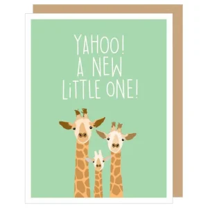 Giraffe New Little One Baby Card