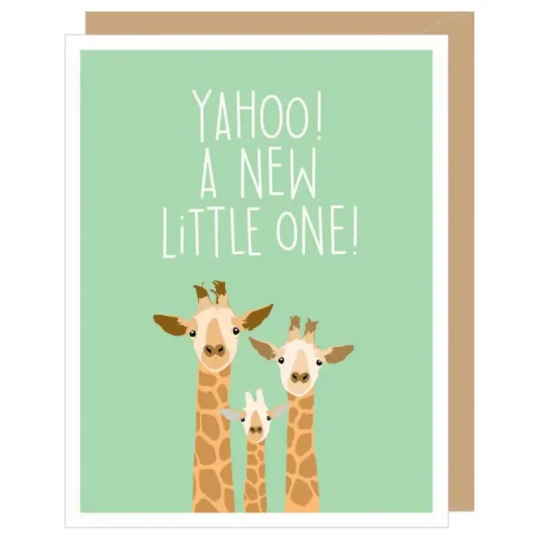 Giraffe New Little One Baby Card