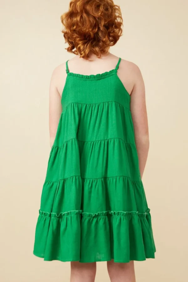 Girls Tiered Ruffle Cami Dress