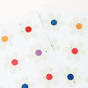 Glitter Daisy Stickers (x 8 sheets)